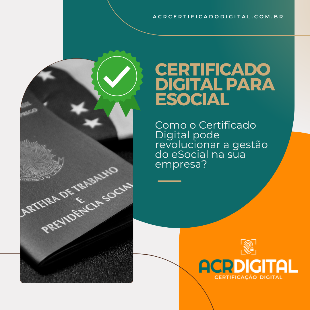Certificado Digital para eSocial