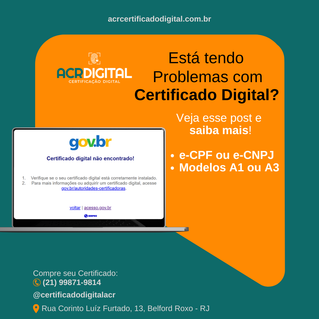 Problema Certificado Digital
